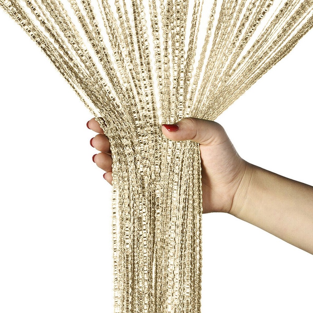 Rèm cửa sổ dây tua rua 100x200cm nhiều màu trang trí phòng khách