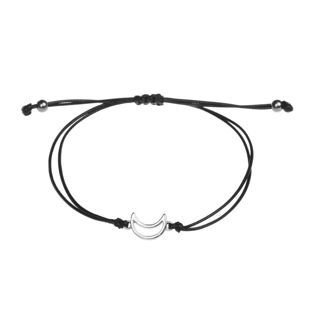 YVE Bộ 2 Vòng Tay Dây Bện Gắn Mặt Trăng / Mặt Trời Thời Trang Sáng Tạo