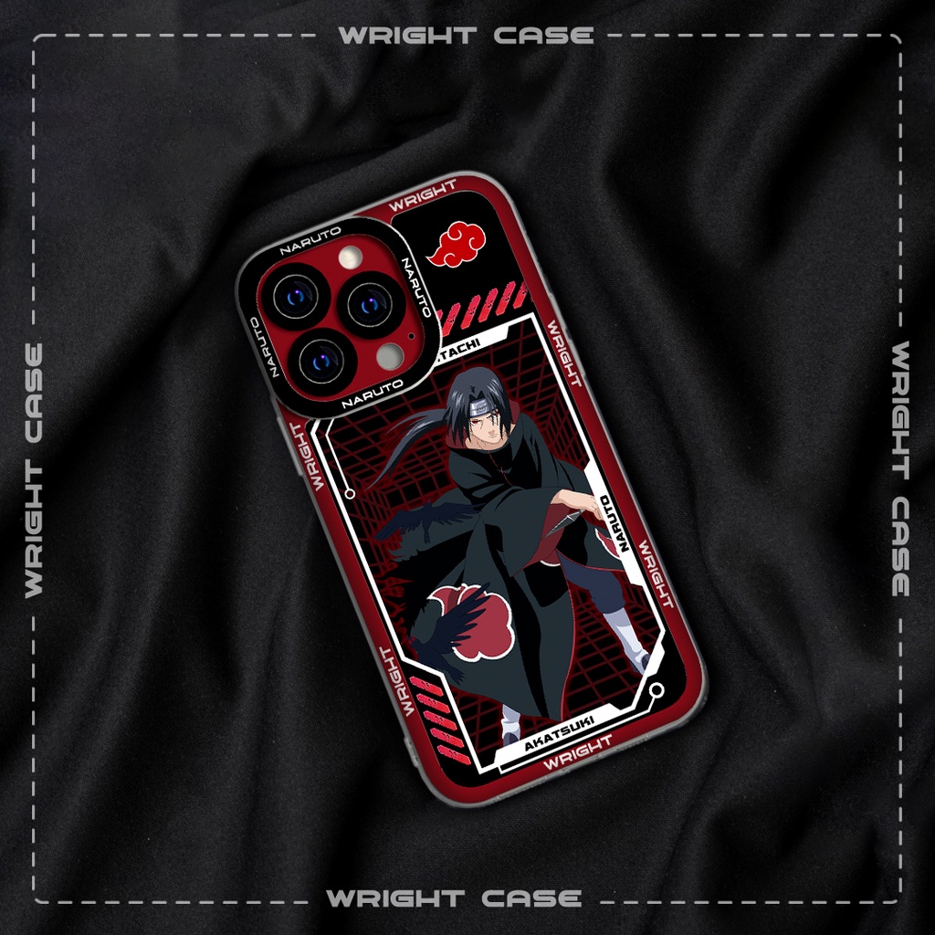 Ốp lưng iphone cạnh vuông Itachi Akatsuki Naruto Anime Wrightcase 6plus/7/8/8plus/x/xs/11/12/pro/max/plus/promax