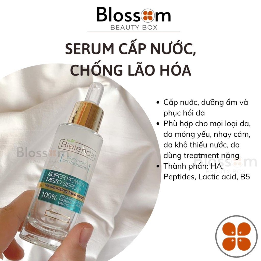 Serum cấp nước Bielenda super mezo Moisturizing [XANH DƯƠNG]