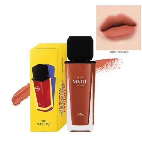 Son Kem Lì, Lên Màu Chuẩn, Mịn Mượt Như Nhung Vacosi Natural Studio Matte Lip Cream 11.3g