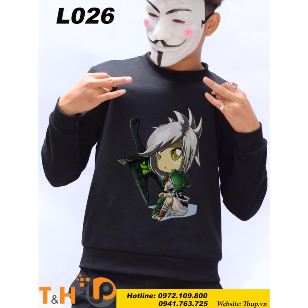 🎁 SALE- Áo game thu đông liên minh huyền thoại in hình riven 💖