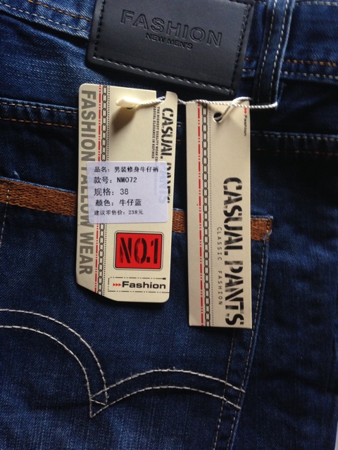 Quần Jeans Xanh Cao Cấp size 38
