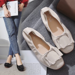 Giày Búp Bê Đế Mềm Mũi Vuông Thời Trang Cho Nữ