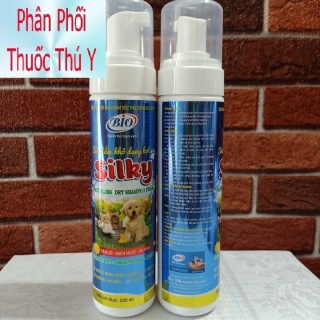 [BIO-SILKY] [200ML] Sữa tắm khô cao cấp dạng bọt