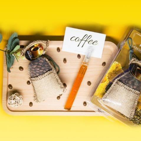 Túi Cafe Khử Mùi Ô Tô, khử mùi tủ quần áo. Túi cafe treo xe ô tô tặng kèm tinh dầu.
