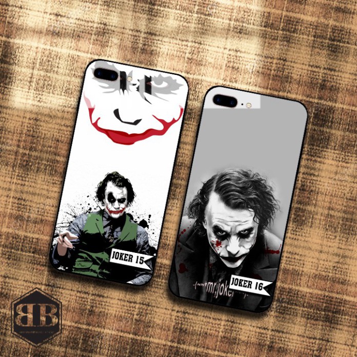 Ốp lưng kính cường lực iphone 7 plus / iphone 8 plus hình joker bao ngầu