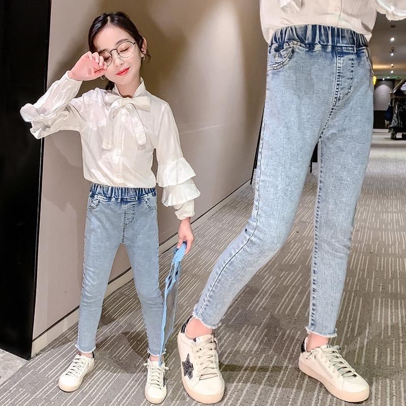 quần jeans co giãn cho bé gái size 110-160cm