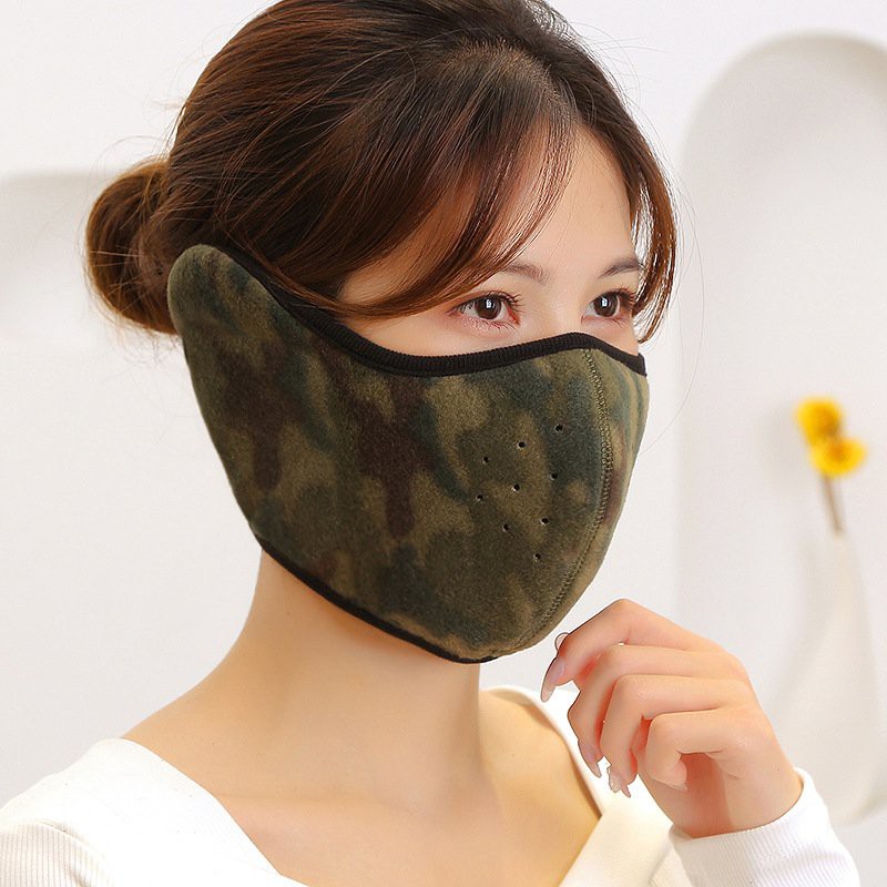 Khẩu trang ninja vải nỉ che kín tai dễ thở chống gió lạnh mùa đông thích hợp cả nam và nữ | BigBuy360 - bigbuy360.vn