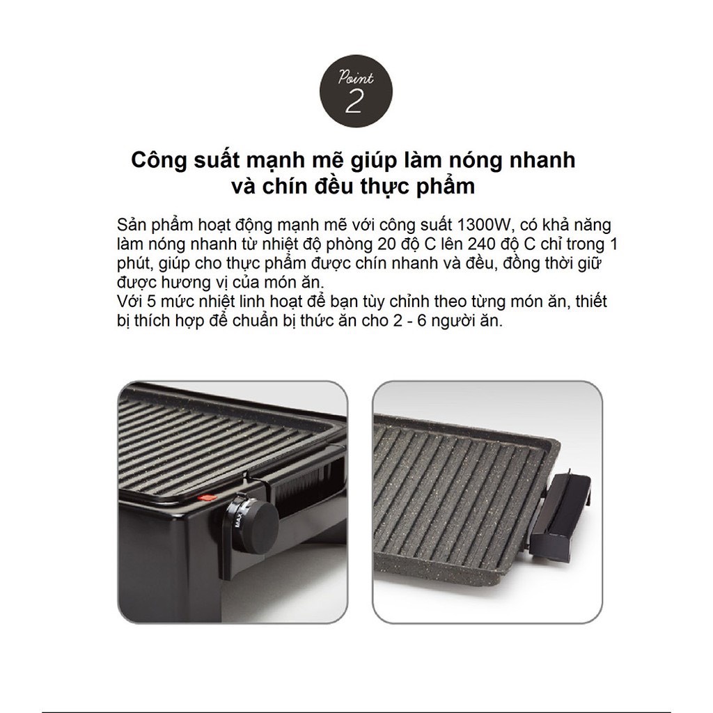 Vỉ Nướng Điện Lock&Lock  [EJG221