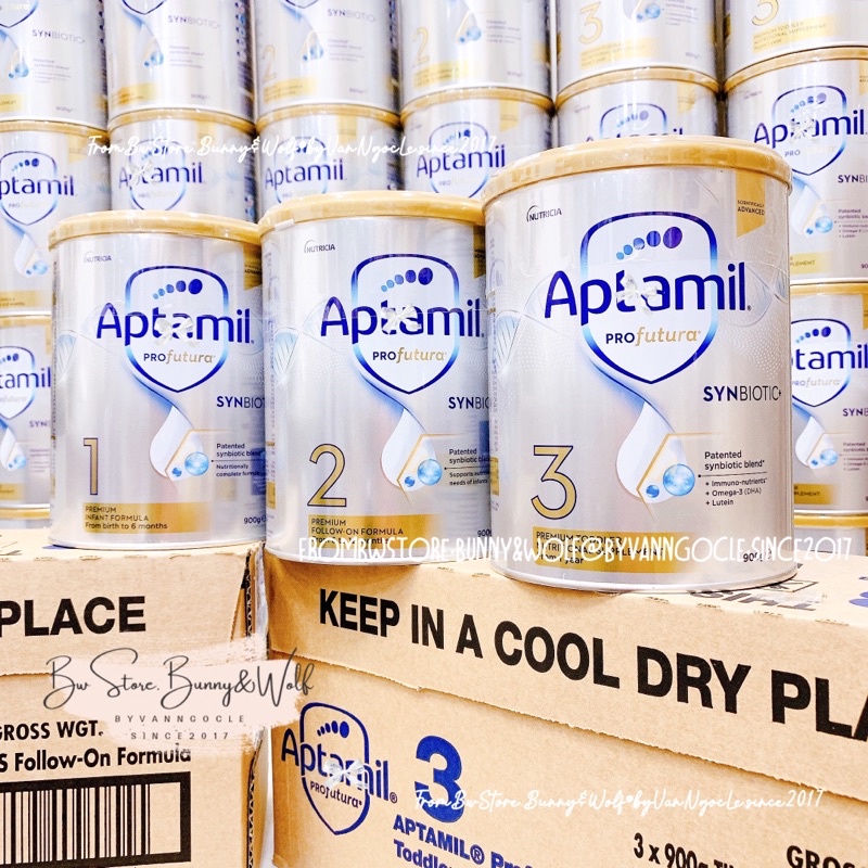 Sữa Aptamil Profutura Synbiotic+ Úc Mẫu Mới 900gr - Số 1, 2, 3 [Bw Store]