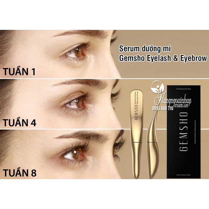 DƯỠNG MI /Serum dưỡng mi Gemsho Eyelash &amp; Eyebrow 3ml