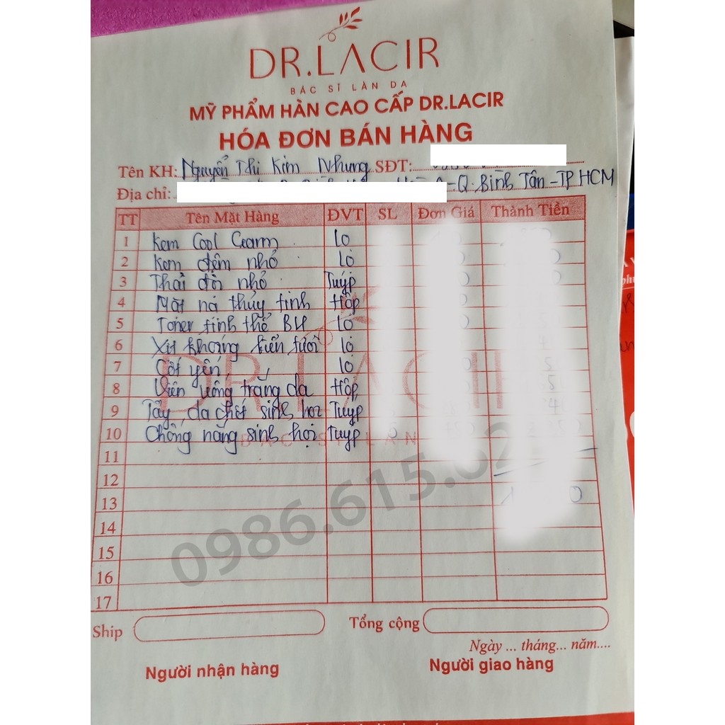 SỮA TẨY TRANG LAMER CARE DR LACIR MẪU MỚI