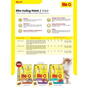 Thức Ăn Hạt Cho Mèo Me-O 350gr
