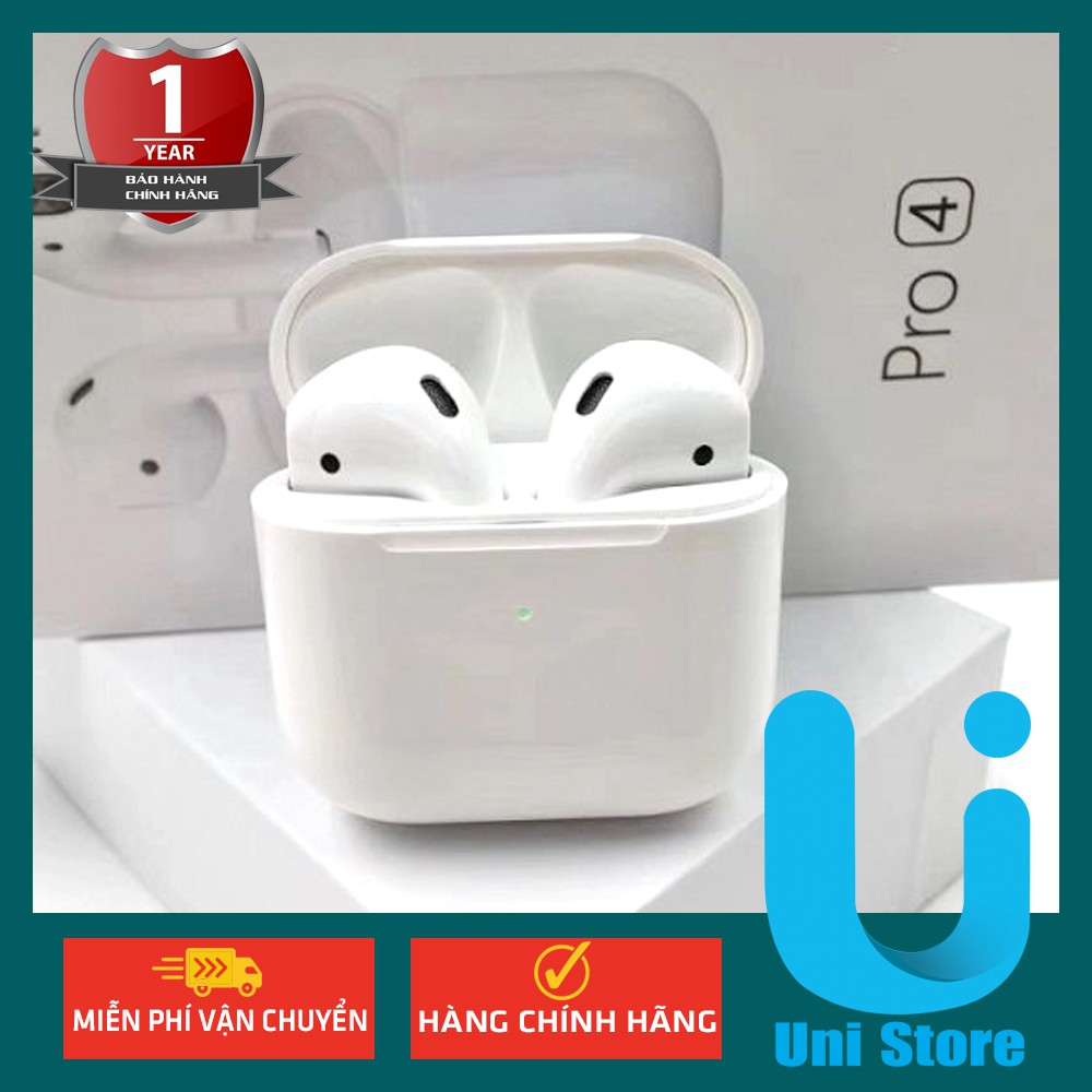 [Airpod Pro 4] Tai Nghe Blutooth 5.0 Airpod Pro 4 Định Vị, Đổi Tên, Cảm Biển Siêu Nhạy {BẢO HÀNH ĐỔI MỚI }