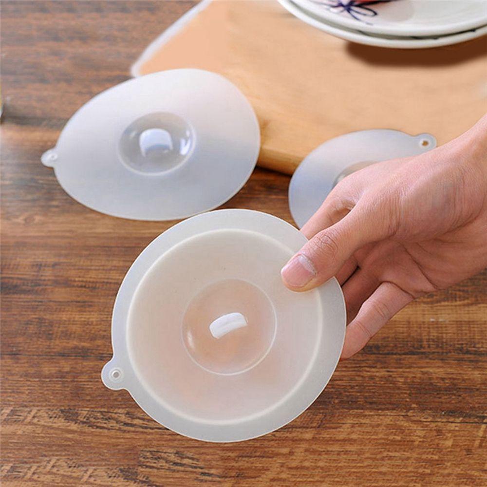 Nắp Đậy Cốc Thủy Tinh Bằng Silicone Cấp Thực Phẩm An Toàn Chống Bụi Cho Nhà Bếp Ốp