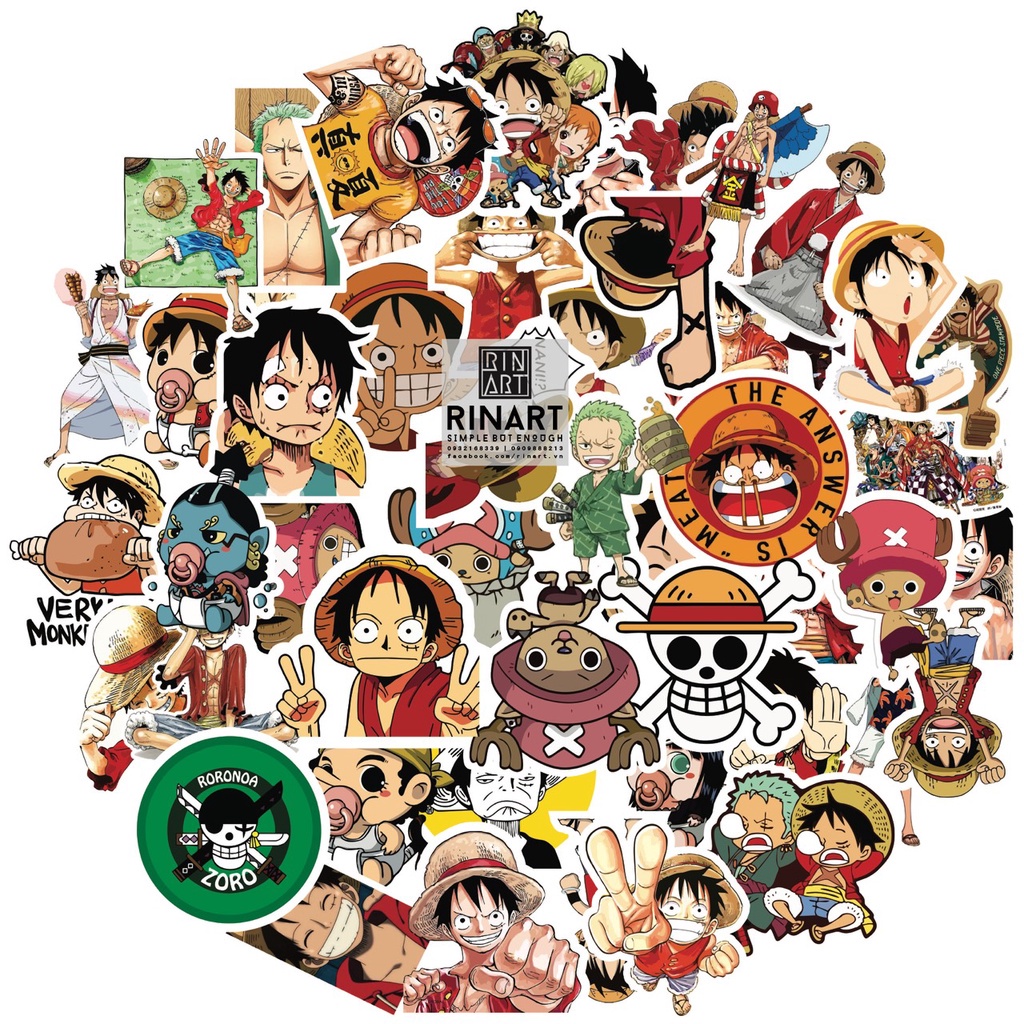Sticker hình dán chủ đề Onepie S69