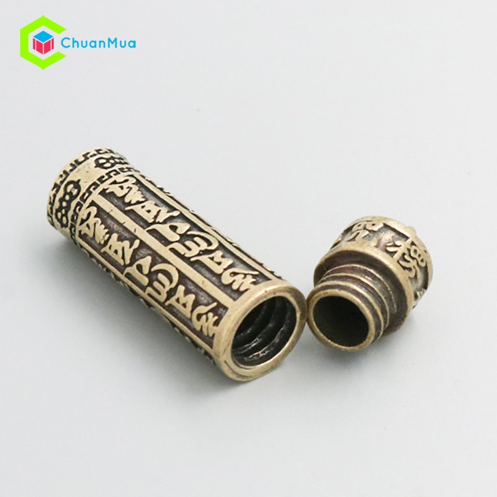 Combo Ống Chú Lăng Nghiêm Đồng Phong Thủy ( Rỗng Ruột Có Kinh Bên Trong, Mặt Dây Chuyền, Móc Chìa Khóa, ... Cổ Trang)