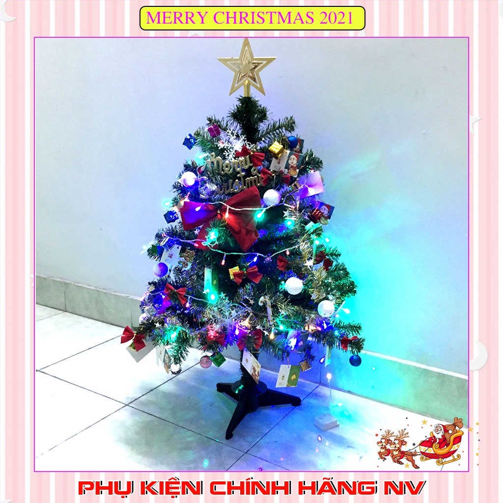 Cây thông noel 90cm trang trí giáng sinh cho nhà cửa, phòng khách, phòng ngủ hàng Việt Nam chất lượng cao