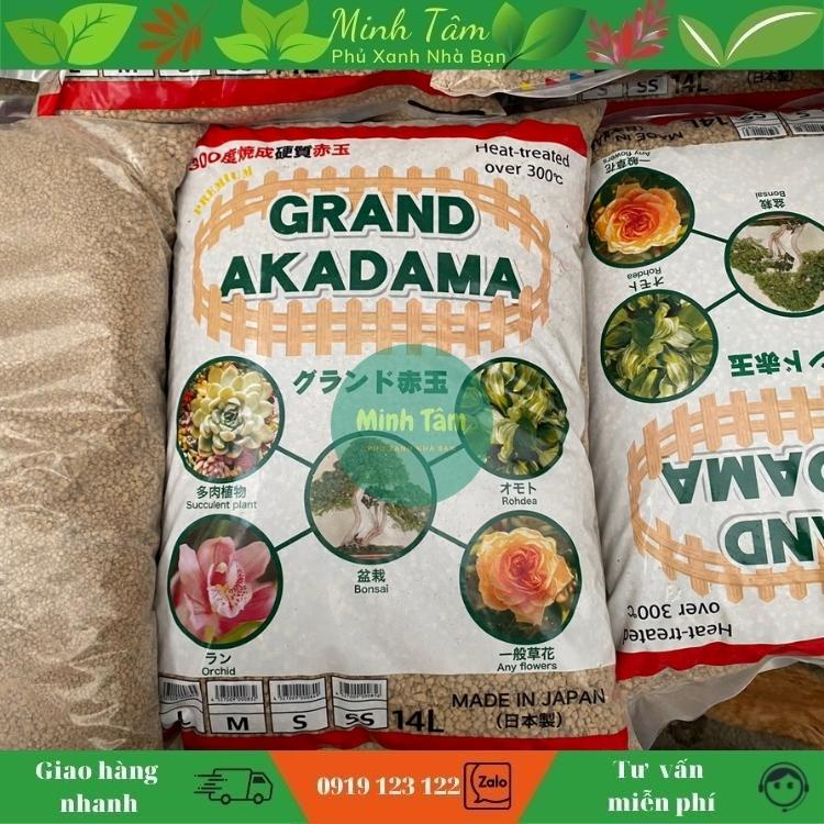 Đất Akadama bao 14 lít size SS-S-M -L