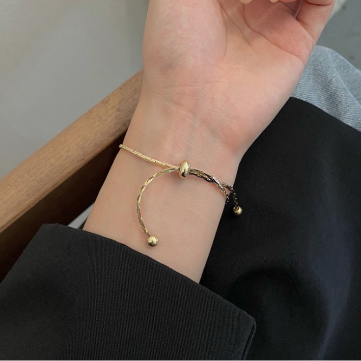 Lắc Tay Dây Rút Lover Dream Titan Ko Đen TT 4234