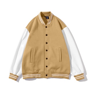 Áo Khoác Bomber Jacket Varsity Basic- Áo Varsity Nam Nữ Hót Trend