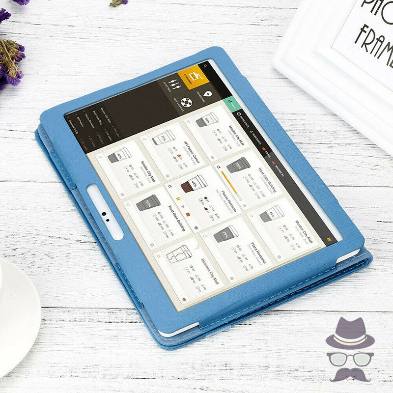 Bao Da Máy Tính Bảng Bằng Pc Cứng Tích Hợp Giá Đỡ 10 / 10.1 Inch Cho Android Tablet 24x17cm Ốp