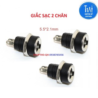 Giắc sạc Dc, 5.5*2.1, giắc cái, lỗ khoan 5mm(5 CÁI).