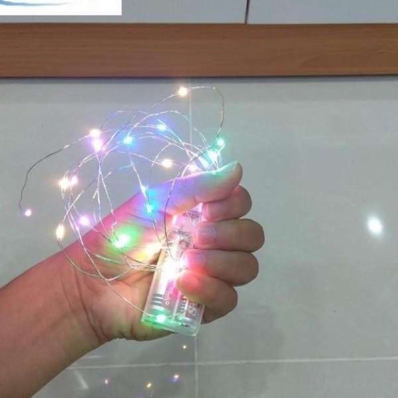 Dây Đèn LED chớp tắt đủ màu - 1 màu phụ kiện trang trí cây thông noel - trang trí giáng sinh - lễ tết