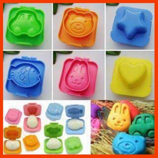 Combo bộ 6 khuôn cơm hình thú