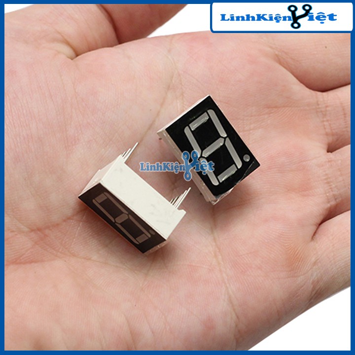 Bộ 10 Con Led 7 Thanh Anot Chung 1 Số 0,56Inch ( Sáng Đỏ )