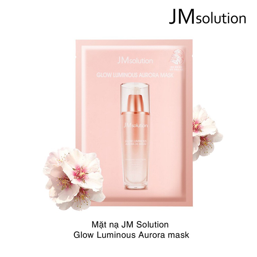 Mặt Nạ Dưỡng Trắng Cải Thiện Nếp Nhăn Jm Solution Glow Luminous Aurora Mask