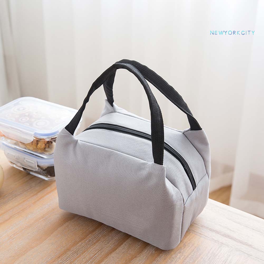 Túi Giữ Nhiệt Đựng Hộp Cơm Tiện Lợi Màu Sắc Đơn Giản