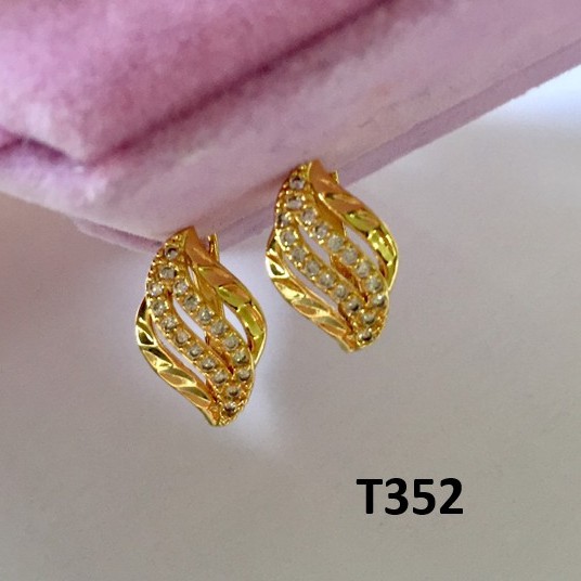 Khuyên Tai Bạc Mạ Vàng Nữ T352 NaMoo Jewelry