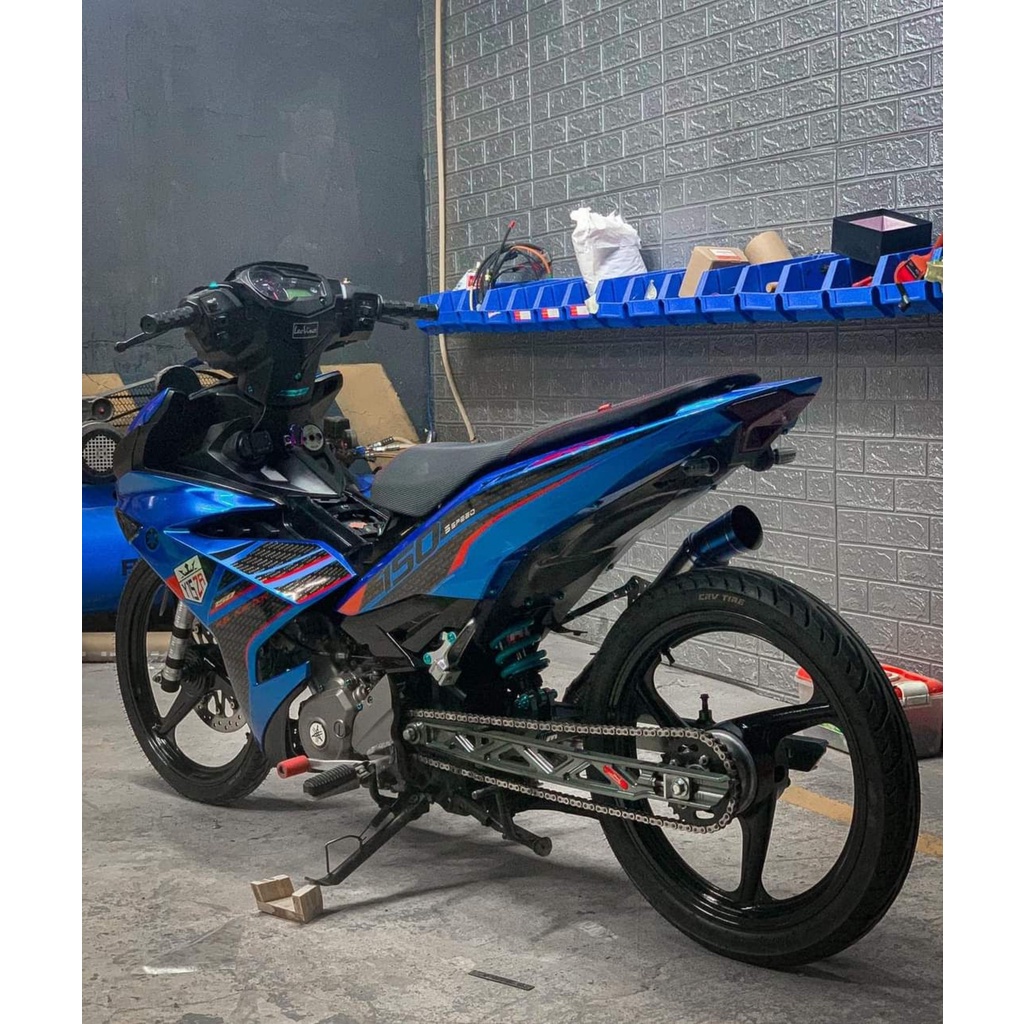 Tem Rời Exciter 150 Y15ZR Xanh Gp Phối Đỏ Đen