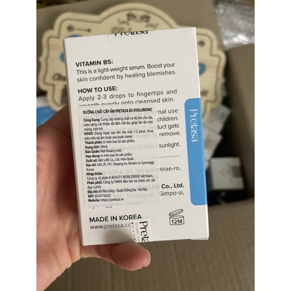 ✅ Serum phục hồi và cấp ẩm b5 pretasa 30ml