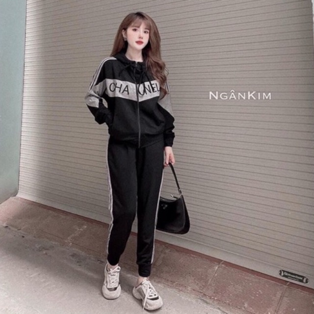 SET BỘ THỂ THAO MŨ KHOÁ CHA NEO SANG CHẢNH