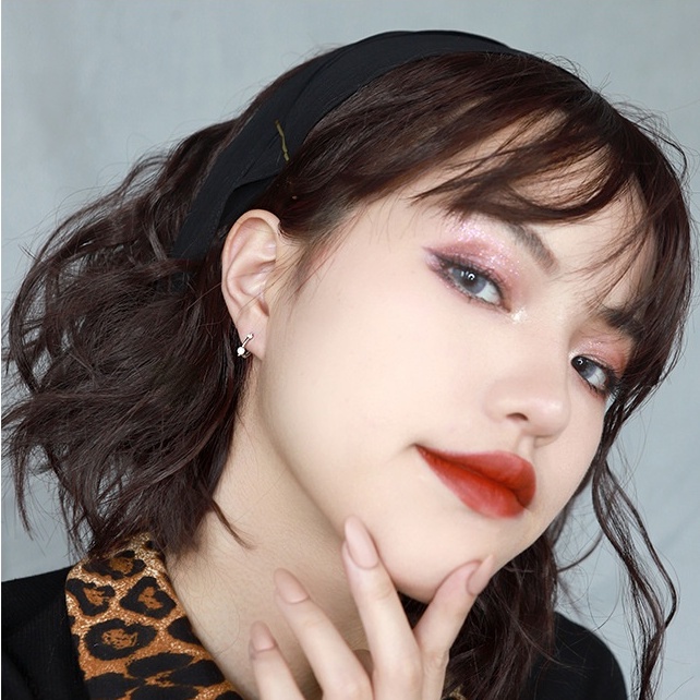 Khuyên tai tròn Bông Tai Hình Tròn Nhỏ Mạ Vàng 14K Đính Đá Zircon Đơn Giản Thời Trang Mới Cho Nữ