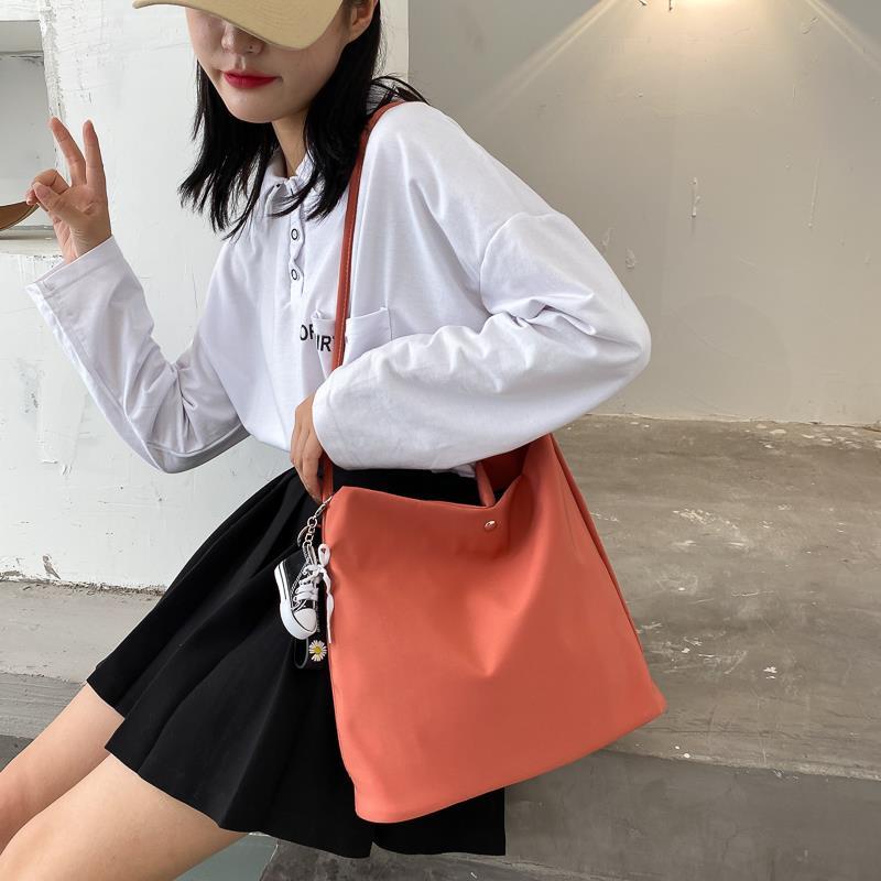 Túi Xách Canvas Mềm Mại Màu Trơn Thanh Lịch Chất Lượng Cao Cho Nữ