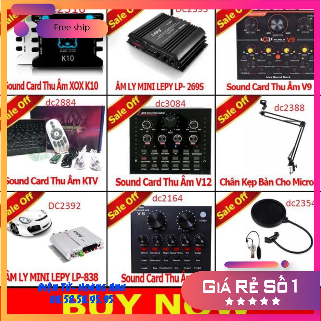 Sound card thu âm V8 có AutoTone Chất Lượng Cao