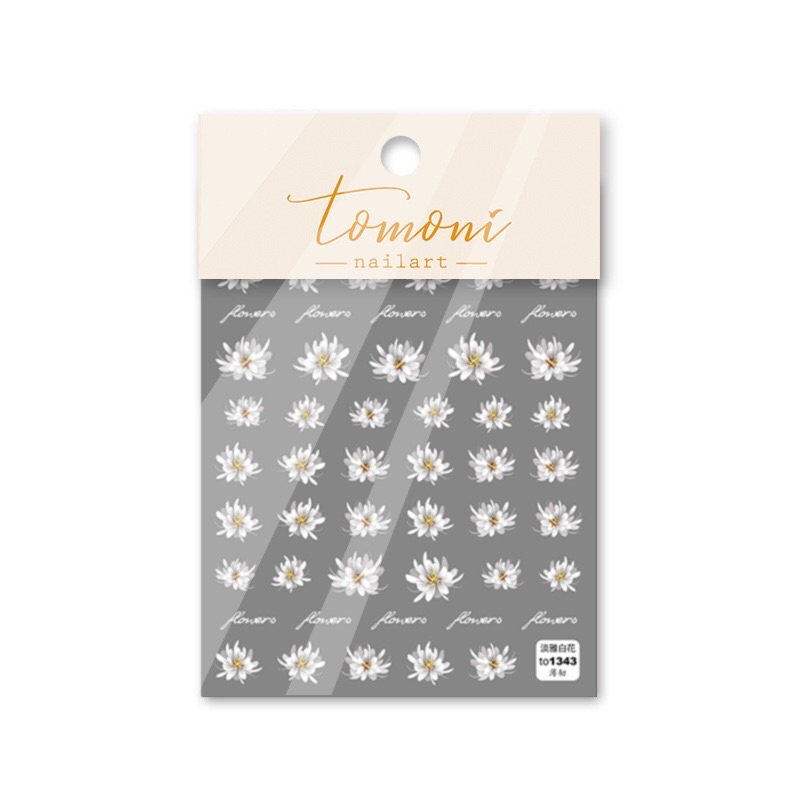 Sticker lụa 5d hình hoa dán móng tay nail to1343
