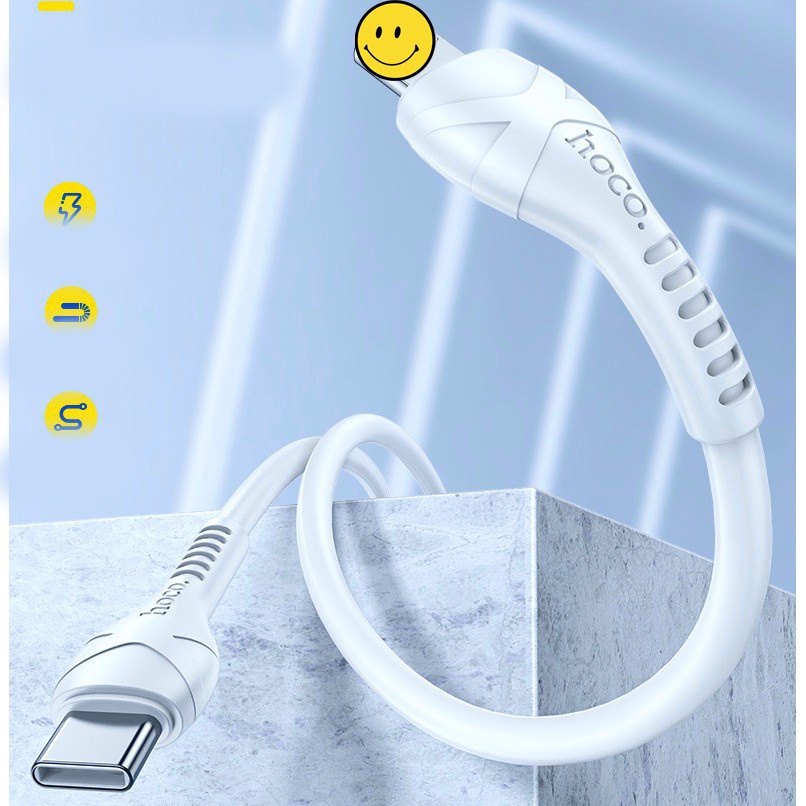 Cáp Sạc Nhanh IP PD 20W HOCO X55 Type-C to Dành Cho IP/tablet táo,Sạc Nhanh 3A,Chống Đứt Gãy