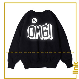 Áo Sweater phản quang bạc HALLOWEEN nam nữ cao cấp (Đen)