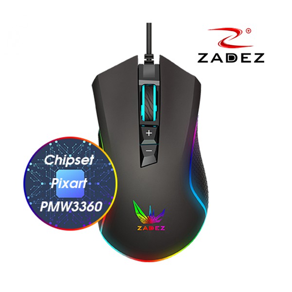 Chuột Gaming ZADEZ CHIPSET PIXART GT-615PM