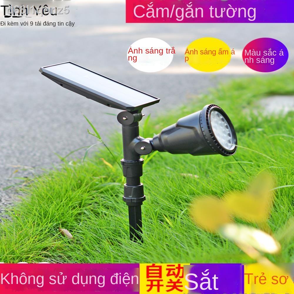✽Đèn năng lượng mặt trời chiếu cỏ ngoài sáng siêu chống thấm sân vườn cắm đất ở nhà Cảnh quan cây