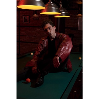 Áo da jacket unisex FOMO GRAMP JACKET (Red)