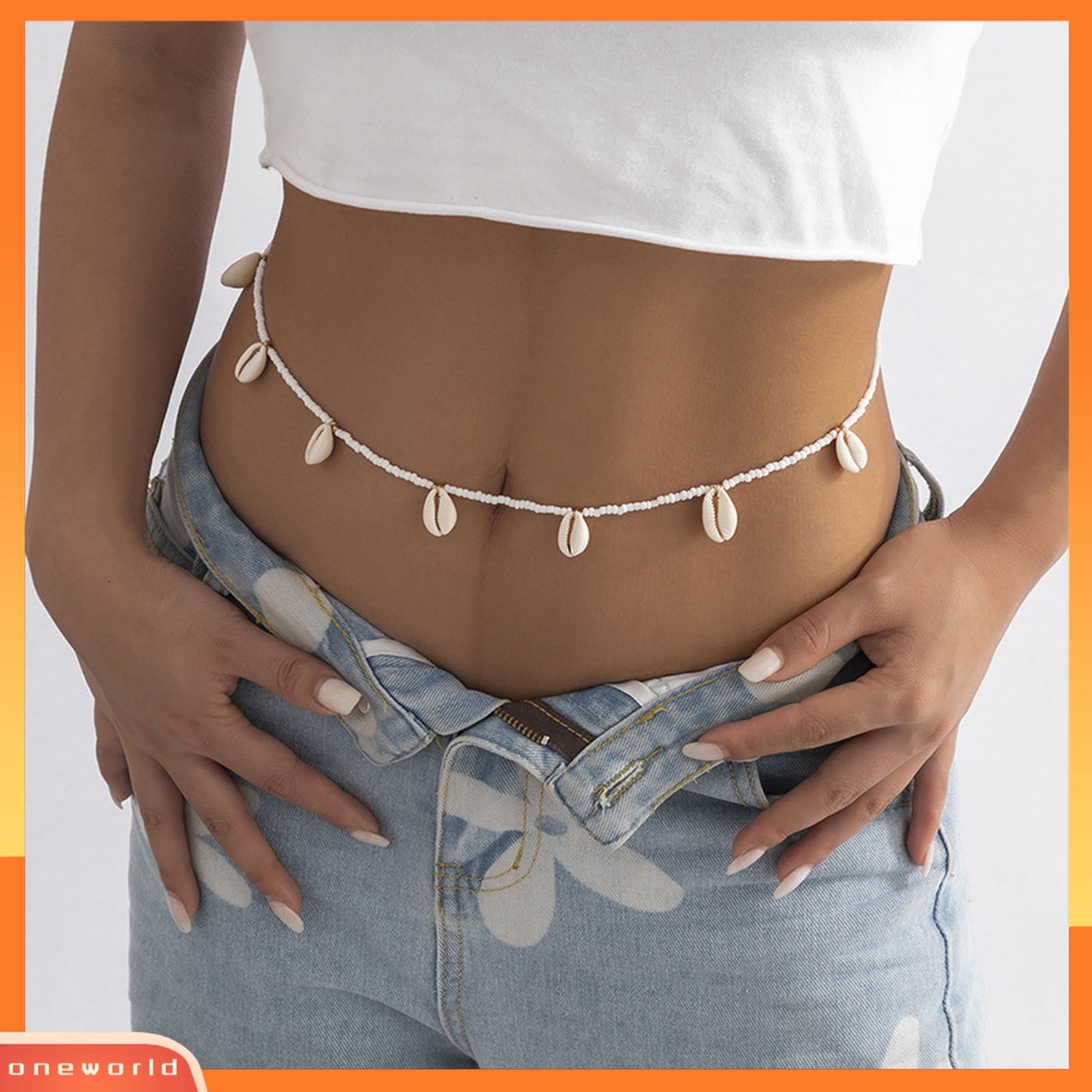 |Áo Thun In Hình ONEOR Thời Trang Năng Động| Vỏ Sò Thắt Lưng Dạng Chuỗi Hạt Phong Cách Cổ Điển Chống Vỡ Dành Cho Đi Biển
