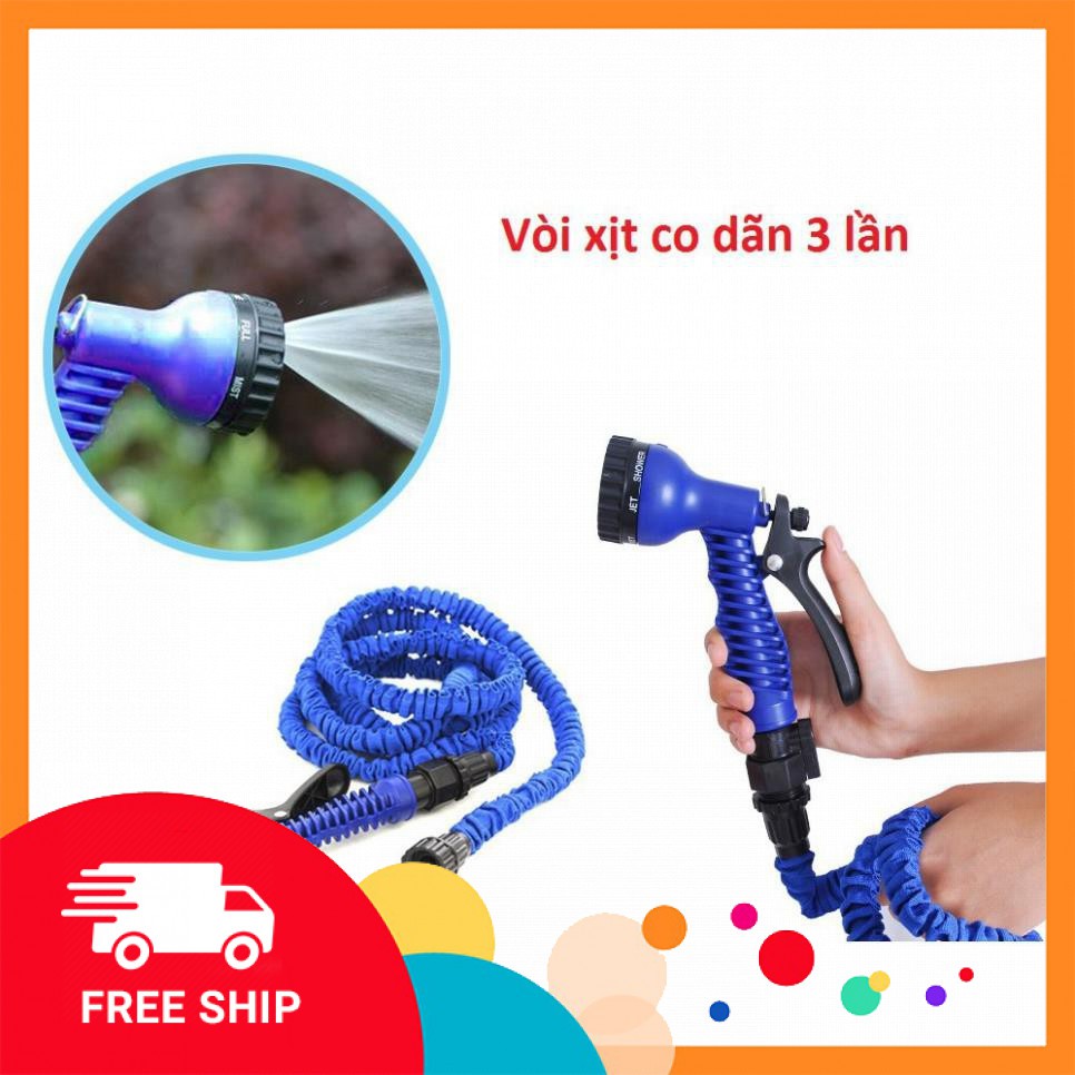 🔏Hàng Loại 1🔏 Vòi Rửa Xe, Tưới Cây, Vòi Xịt Rửa Thông Minh Giãn Nở Magic Hose Giãn Nở 15/30M