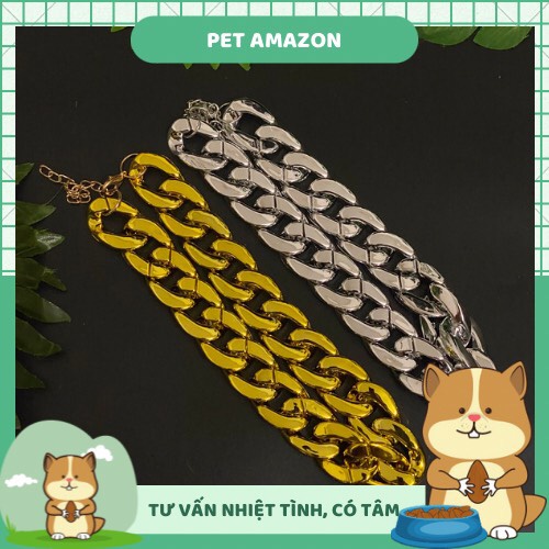 Trang Sức Dây Chuyền Vàng cho Chó Mèo Thú Cưng