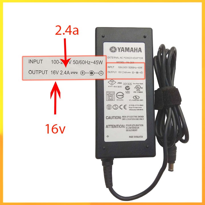 Cục nguồn đàn Yamaha PSR-S750 S950 16v chính hãng